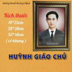 Khung Tranh ĐỨC HUỲNH GIÁO CHỦ - có khung  có hoả tốc 3 CỠ 841160
