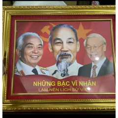 KHUNG TRANH ĐẠI TƯỚNG VÕ NGUYÊN GIÁP 5 MẪU 3 SIZE CHO KHÁCH TREO TƯỜNG 841181