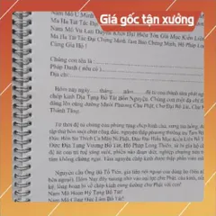 Sổ chép KINH  in mờ địa tạng khổ A4 LÒ XO 841184