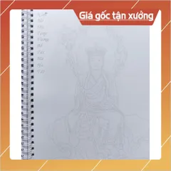 Combo 3 quyển tô tranh mờ giấy A4 ( Đức Phật, Bồ tát, Địa tạng) gáy lò xo tặng 1 vỏ bút + 9 ngòi tô 841185