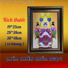 Khung Tranh CHÚA THIÊN CHÚA NGỌC - có khung  có hoả tốc 3 CỠ 841197