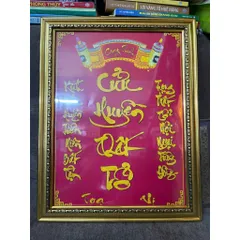 BÀI VỊ, KHUNG HÌNH THỜ CỬU HUYỀN THẤT TỔ ĐỎ - TẶNG KÈM KINH SÁM 841219