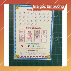 Bảng chữ cái khổ to a3 a4  ép plastic a4 -a3 841238