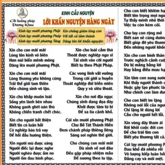 TO10 tờ chú kinh Lời Khấn Nguyện Hằng Ngày 1 mặt ép plastic cực đẹp  2 SIZE A4 VÀ A3 ÉP PLASTICS