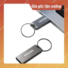 USB PHILIPS 128GB/64GB/32GB/16GB/8GB Chính Hãng – Vỏ Kim Loại Mini Móc Khóa Chống Nước HOẢ TỐC 841264