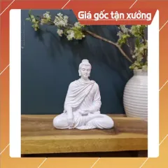Tượng Phật Bổn Sư Thích Ca Mâu Ni Mini 8cm Chất Bột Đá, Tượng Phật Thích Ca nhỏ để xe. 841278