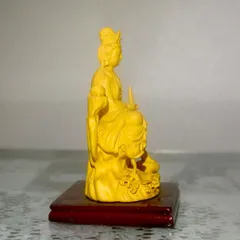 Tượng ngài Quan Thế Âm Bồ Tát đạp sen cao 11cm 841305