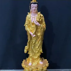 Tôn Tượng Tam Thánh Tây Phương Đứng 40cm Vàng NHỦ ĐẸP 841311