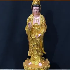 Tôn Tượng Tam Thánh Tây Phương Đứng 40cm Vàng NHỦ ĐẸP 841311