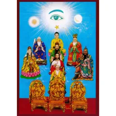 Tranh thờ Thiên Nhãn Ngũ Chi Đạo Cao Đài, khung composite 841385
