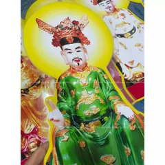 Bộ tranh bày đàn cúng Ngũ Quan ép plastic 40cm 841376