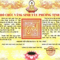 TO71 Phó Trúc Vãng Sinh 1 mặt ép plastic siêu đẹp  2 SIZE A4 VÀ A3 ÉP PLASTICS