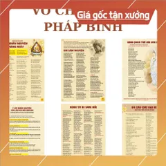 Tờ Kinh Cầu Nguyện Lời Khấn Nguyện Hàng Ngày và Chú Đại Bi 84 Câu Khổ A4 Cán Nilong Bóng Chống Nước ÉP 841435