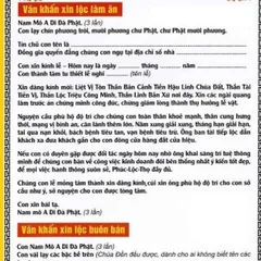 TO492 tờ chú Văn Khấn Xin Lộc Làm Ăn 2 mặt plastic siêu đẹp  2 SIZE A4 VÀ A3 ÉP PLASTICS