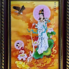 Tranh đóng khung - QUAN THẾ ÂM BỒ TÁT, KT 19*25cm - 28*38cm , 38*48cm  CÓ HOẢ TỐC 841484