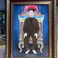Tranh thờ PHẬT THẦY TÂY AN ( có khung )  CÓ HOẢ TỐC 841471