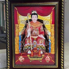 Tranh BÀ CỐ HỶ - có khung, KT 19*25cm, 28*38cm, 38*48cm  CÓ HOẢ TỐC 841482
