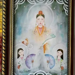 Tranh CHẦU QUỲNH HOA ( có khung)  CÓ HOẢ TỐC 841474