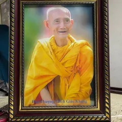 Tranh Hòa Thượng Thích Giác Khang ( có khung ) KT: 15*21, 20*30, 30*40cm  CÓ HOẢ TỐC 841478