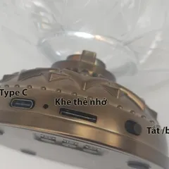 Đèn đài niệm phật cầu thuỷ tinh cao cấp  kèm củ sạc trắng 5v1A  kiểu dáng thiền có kinh địa tạng 841495