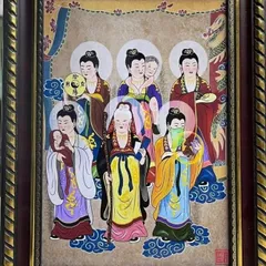 Tranh 12 BÀ MỤ ( có khung ) KT 19*25cm, 28*38cm, 38*48cm  CÓ HOẢ TỐC 841538