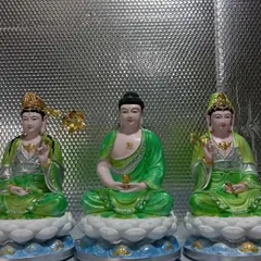 4 MÀU - TÔN TƯỢNG PHẬT DƯỢC SƯ NGỒI 30CM COMPOSITE VẺ MÀU 841544