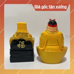 Bộ Tượng 2 Ông Thần Tài Và Thổ Địa Nhiều Size Nhựa Composite CÓ HOẢ TỐC 841561