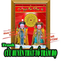 BÀI VỊ CỬU HUYỀN THẤT TỔ TRĂM HỌ + Đã bao gồm khung (Bảo hành gãy, vỡ) cực đẹp 841569