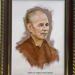 Tranh THIỀN SƯ THÍCH NHẤT HẠNH, có khung, nhiều kích thước  CÓ HOẢ TỐC 841581