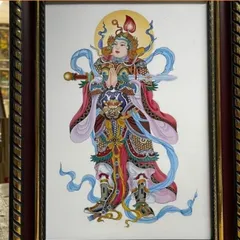 Nhị vị Hộ Pháp ( có khung )19*25cm  28*38cm, 38*48cm  CÓ HOẢ TỐC 841593