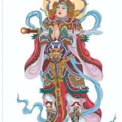 Nhị vị Hộ Pháp ( có khung )19*25cm  28*38cm, 38*48cm  CÓ HOẢ TỐC 841593