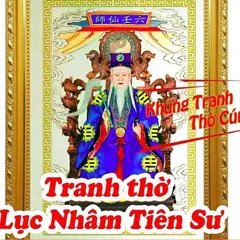Tranh Thờ Lục Nhâm Tiên Sư + khung (Bảo hành gãy, vỡ) cực đẹp 841588