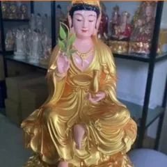 CÓ 2 MÀU - TƯỢNG QUAN ÂM TỰ TẠI BỒ TÁT 30CM CAO CẤP, ĐẸP 841612