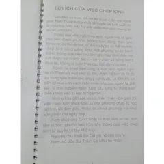 Vở chép in mờ danh hiệu Phật  CÓ HOẢ TỐC