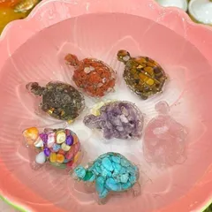 Rùa Phong Thuỷ - Kim Quy Đá Ngọc cao 3cm | Tượng Rùa Mini May Mắn Tài Lộc 841643
