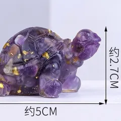 Rùa Phong Thuỷ - Kim Quy Đá Ngọc cao 3cm | Tượng Rùa Mini May Mắn Tài Lộc 841643