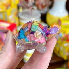 Rùa Phong Thuỷ - Kim Quy Đá Ngọc cao 3cm | Tượng Rùa Mini May Mắn Tài Lộc 841643