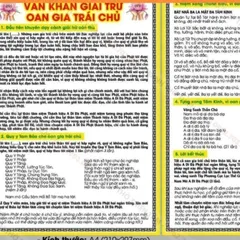 TO103 - Tờ Chú  Văn Khấn Giải Trừ OAN GIA TRÁI CHỦ, IN 2 MẶT