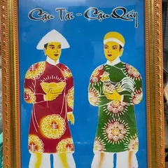 KHUNG HÌNH THỜ CÓ ẢNH ĐỨC HUỲNH GIÁO CHỦ, CÔ BƠ, ĐỊA MẪU, BÁC HỒ, CẬU TÀI CẬU QUÝ, QUAN CÔNG, ÔNG TÀ....