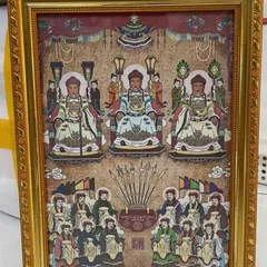 KHUNG HÌNH THỜ CÓ ẢNH ĐỨC HUỲNH GIÁO CHỦ, CÔ BƠ, ĐỊA MẪU, BÁC HỒ, CẬU TÀI CẬU QUÝ, QUAN CÔNG, ÔNG TÀ....