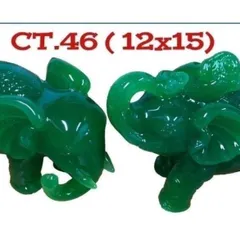 CẶP VOI PHONG THUỶ CẨM THẠCH 12cm x 15cm cực đẹp trang trí bàn làm việc, phòng khách CT46-238 841659