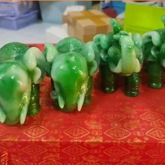CẶP VOI PHONG THUỶ CẨM THẠCH 12cm x 15cm cực đẹp trang trí bàn làm việc, phòng khách CT46-238 841659