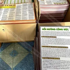 TO102 - Tờ Chú  VĂN KHẤN ĐI CHÙA Mùng 1 và Ngày Rằm hàng tháng, IN 2 MẶT ÉP PLATICS 841671