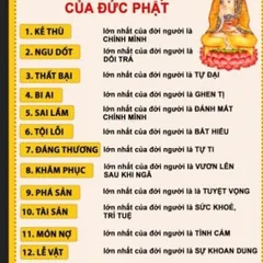 TO32 - Tờ 14 Lời Răn Của Đức Phật KHỔ A3, A4 ÉP PLASTICS 841676