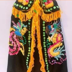 Áo nhung đen rồng phụng dùng để cúng Bà Địa Mẫu nhiều size 841690