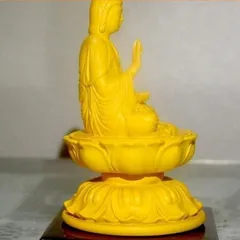 Tượng ngài Quan Thế Âm đài sen có đế cao 11cm-nhiều mẫu 841713
