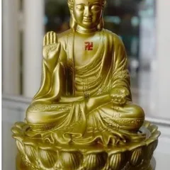 Tượng Đức Phật A Di Đà ngồi đài sen cao 15cm 841716