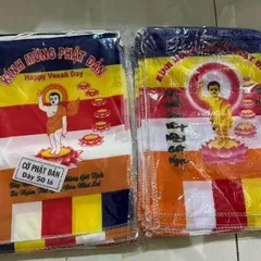 Cờ dây phật đản  có hình - cờ dây 20 mét 50 lá cỡ 20cm x 30cm 841721