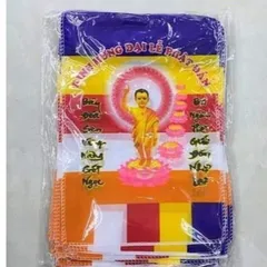 Cờ dây phật đản  có hình - cờ dây 20 mét 50 lá cỡ 20cm x 30cm 841721