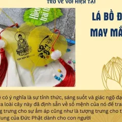 Lá bồ đề size to Vạn Sự Bình An/Vạn Dặm Bình An, có dây treo, lá tự nhiên loại đẹp 841728